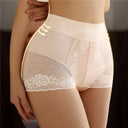 Women Sexy Seamless Panties High Waist Lace Shaping Shorts