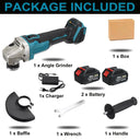 125mm Cordless Brushless Angle Grinder for Makita 18V Battery