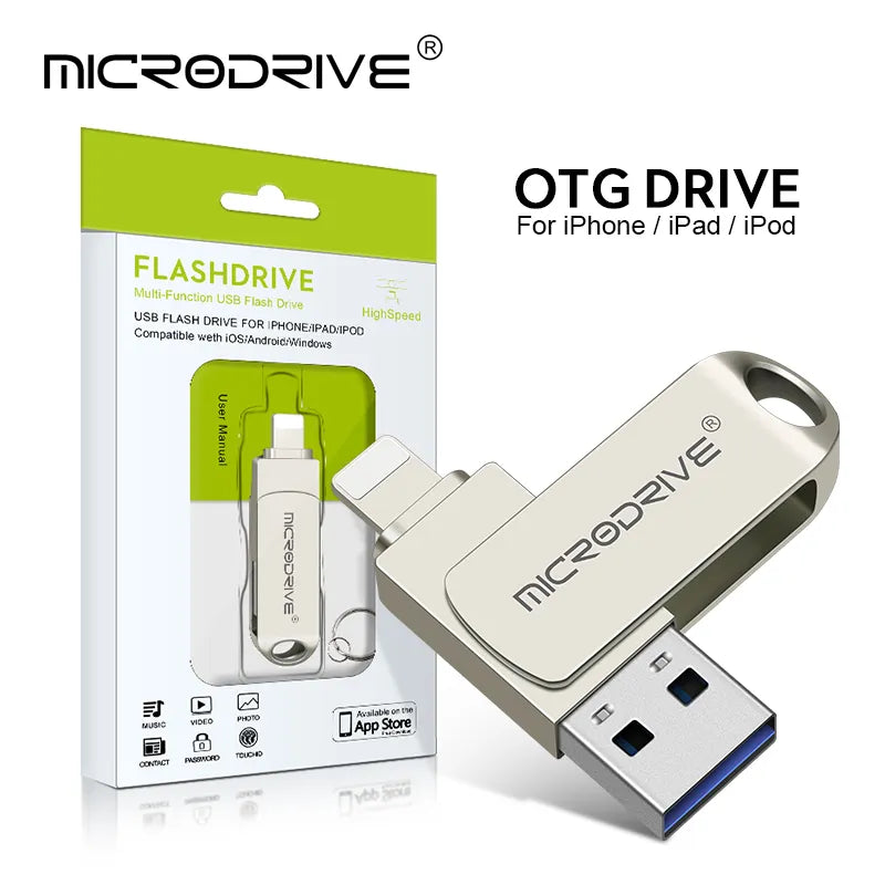 Lightning USB Flash Drive: Fast Data Transfer & Wide Compatibility  ourlum.com Silver 64GB 