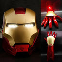 Hot Iron Man Helmet Cosplay Led Wearable Mask With Gloves