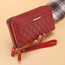 Long Wallet with Tassel Coin Holder Stylish Multilayer Moneyclip