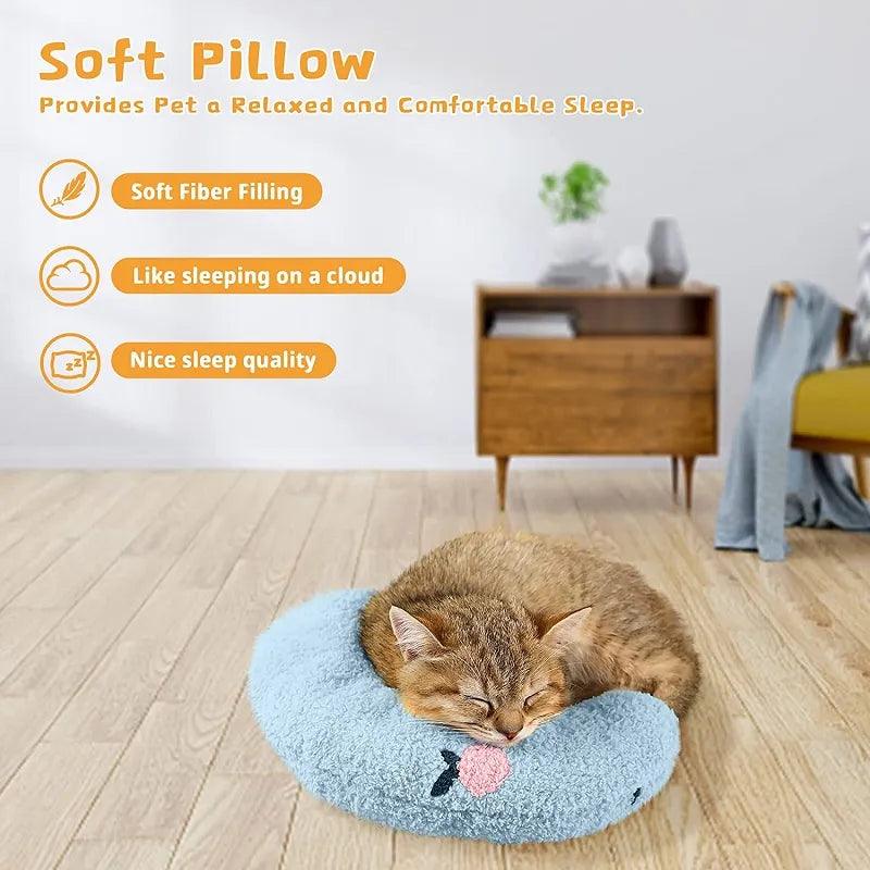 Pet Comfort Cozy Pillow: Calming Toy Safe Material Washable  ourlum.com   