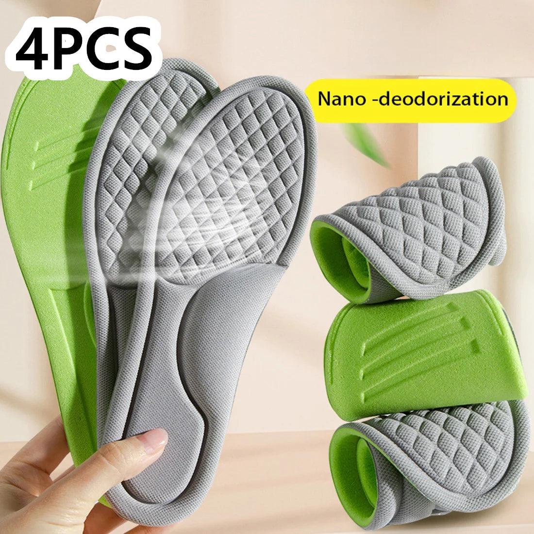 Orthopedic Memory Foam Sports Insoles with Odor Control and Sweat Absorption  ourlum.com   