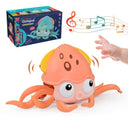 Crawling Crab Octopus Toy: Interactive Musical Educational Toddler Gift  ourlum.com Pink Octopus USB CHINA 