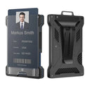 Carbon Fiber Metal Wallet Men Slim Aluminum ID Holder RFID