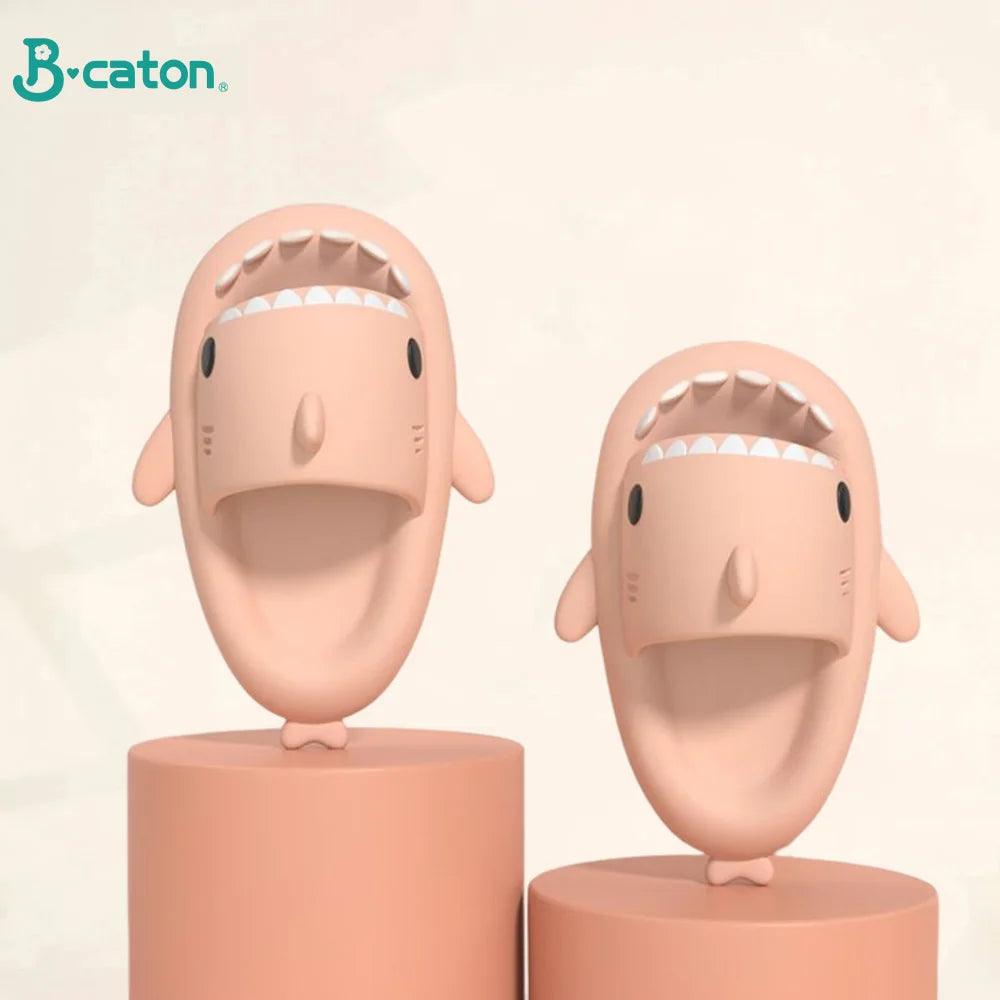 Shark Cartoon Kids Sandals: Cute & Non-slip Children Slipper  ourlum.com   