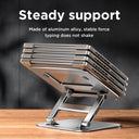 MC 515 Laptop Stand Stylish Aluminum Holder for Macbook Pro