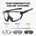 OMEKOL Brand New Photochromic Cycling Sunglasses Men Women