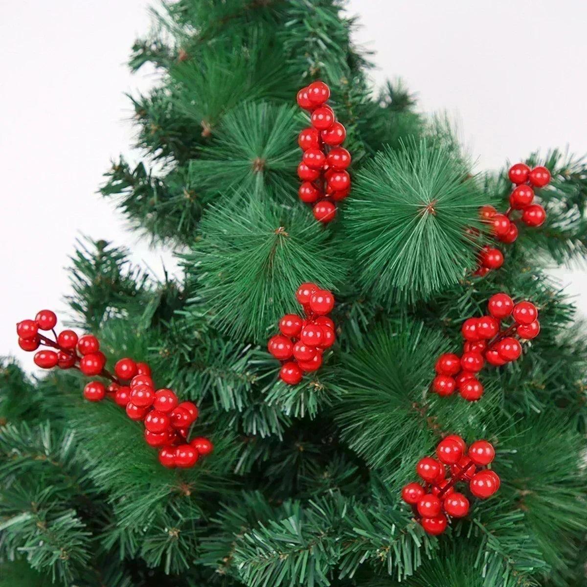 Christmas Festive Berry Artificial Flower Home Party Decor  ourlum.com   