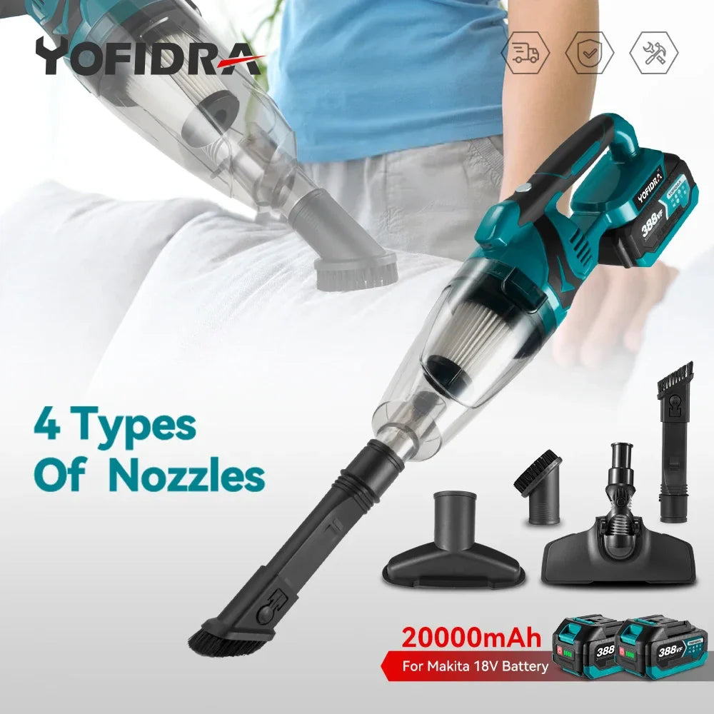 1500W Electric Cordless Vacuum Cleaner Portable Rechargeable Household Industrial Construction Clean Tool For Makita 18V Battery  ourlum.com   