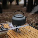 Portable Folding Campfire Grill Stand for Outdoor BBQ Use