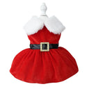 Funny Santa Claus Dog Christmas Costume: Warm Fleece Xmas Outfit  ourlum.com B XS 