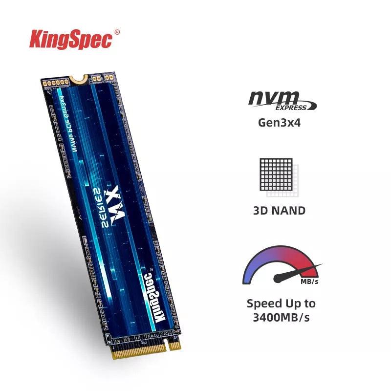 KingSpec NVME M.2 SSD: High-Speed Performance & Reliable Storage  ourlum.com 128GB  