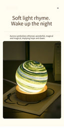 3D Moon Glass Lamp USB Powered Mini Night Light Gift