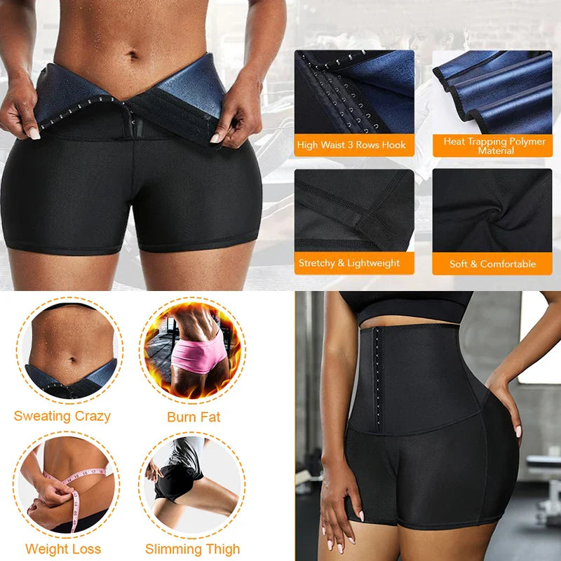 MISSMOLY Sauna Shorts for Weight Loss & Tummy Control - Boost Sweat & Shape Your Body