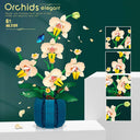 Orchid Flower Building Blocks - Romantic Home Decor Toy-Girls Gift  ourlum.com   