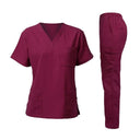 Women's Medical Scrub Set - Stylish Short Sleeve Uniforms