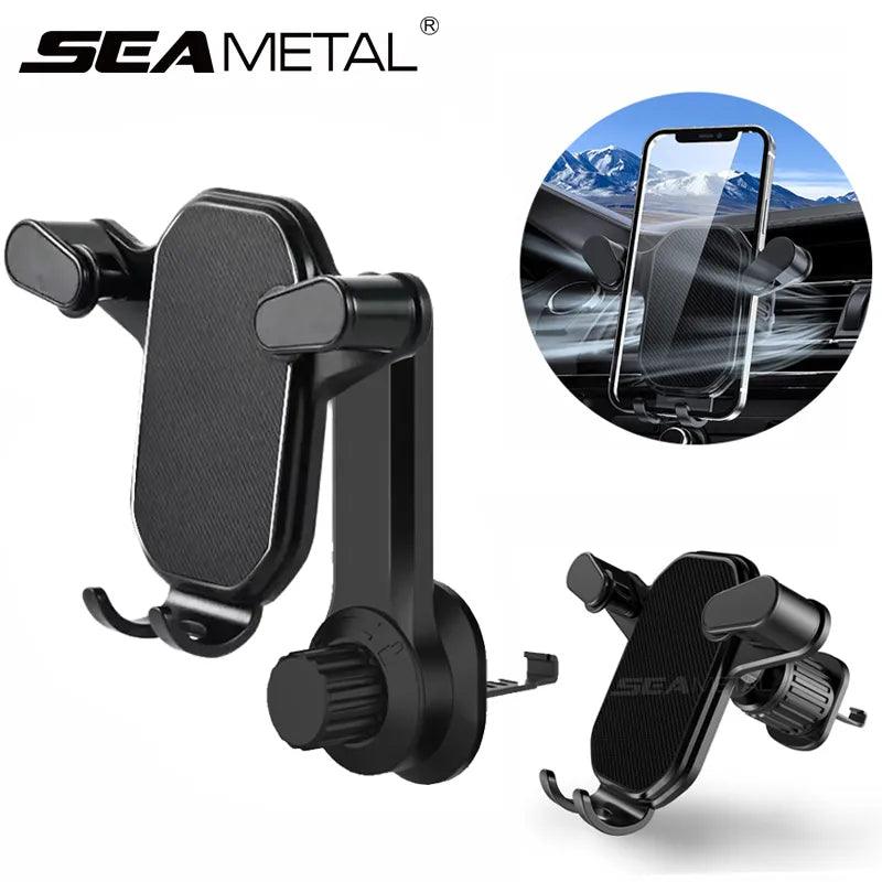 SEAMETAL Car Phone Holder: 360-Degree Rotation Smart Phone Mount with One-Hand Placement  ourlum.com   