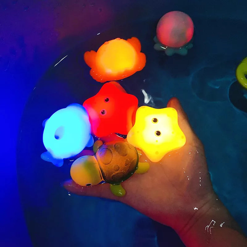 Cute Animals LED Light Up Frogs: Fun Bath Toy for Kids & Gifts  ourlum.com   