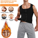 Men Body Shaper Sauna Heat Trapping Sweat Enhancing Vest