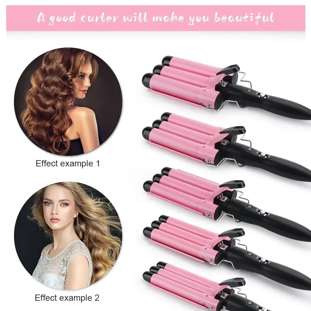 Professional Hair Curling Iron Ceramic Triple Barrel Hair-Curler Irons Hair Wave Waver Styling Tools Hair Styler Wand for Woman