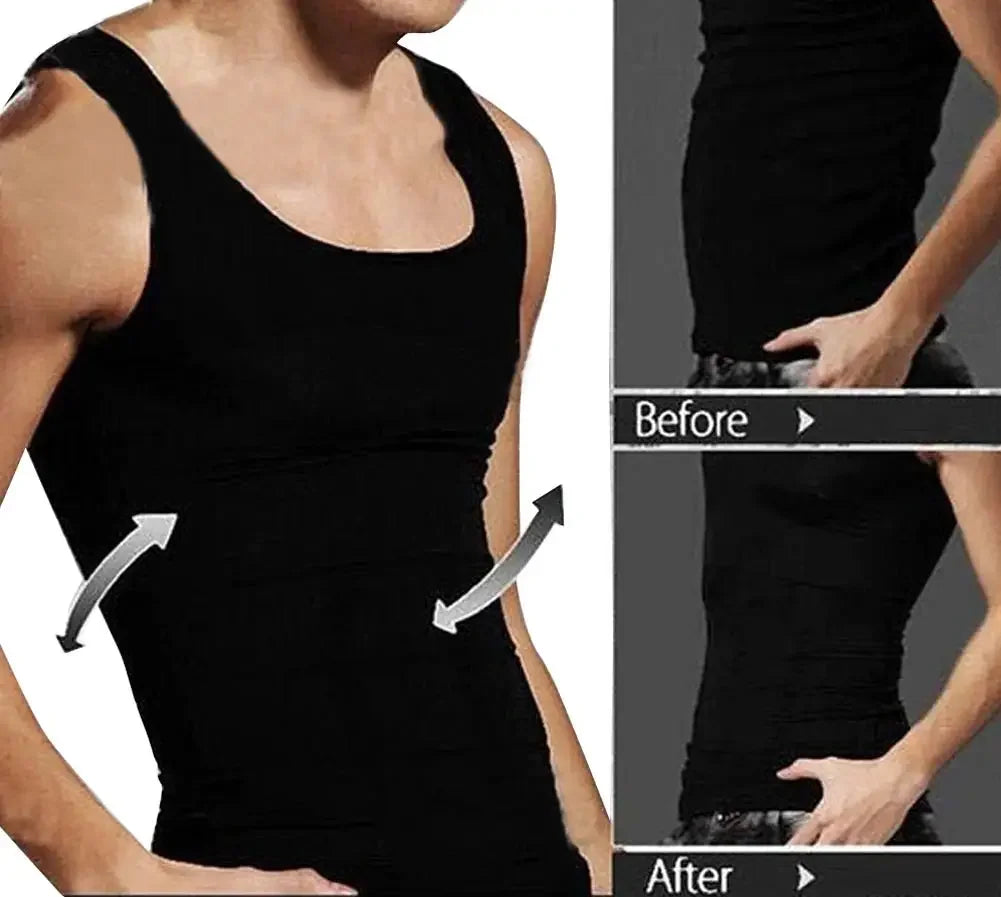 Men's Slimming Body Shaper Vest for Tummy Control & Waist Support - Comfortable Shapewear