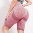 Seamless Women's Yoga Shorts with Butt Lifting Design