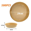 Air Fryer Parchment Paper Liners - Pack of 50/100 - Oil-Proof Non-Stick Mats for Oven Baking  ourlum.com 100PCS Round  