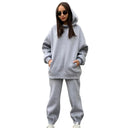 Women Two Piece Sets Tracksuit Hooded Sweatshirt Set Outfit