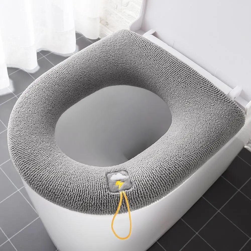 Cozy Pumpkin Pattern Toilet Seat Cushion Mat - Warm and Hygienic  ourlum.com   