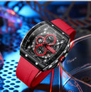 Curren 8442 Men's Luxury Chronograph Quartz Watch Casual Date Wristwatch with Silicone Band