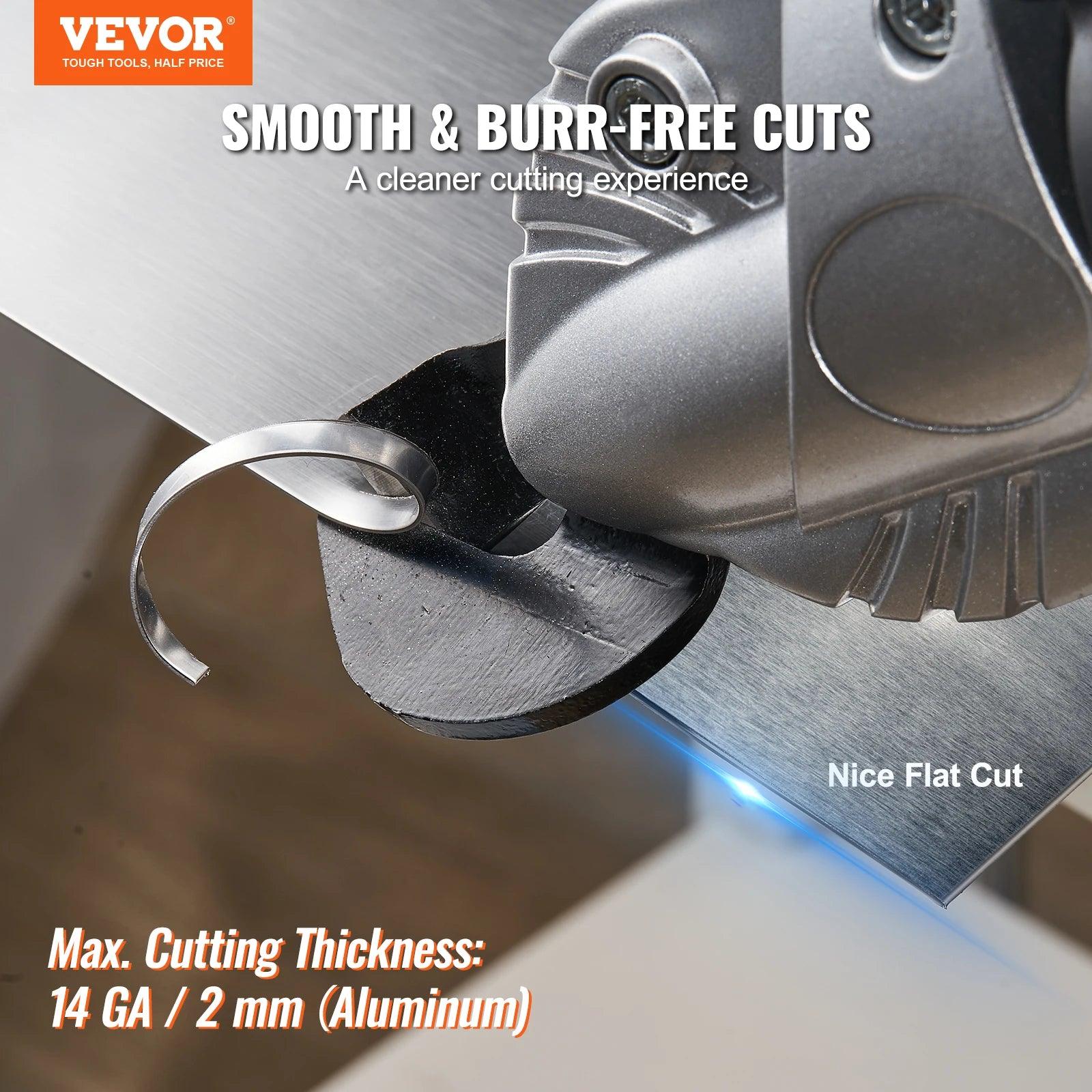 VEVOR Metal Cutter Drill Attachment Metal Shears Attachment with 360 Degree Pivoting Head for Cutting Max 21 GA