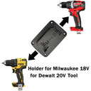 Dewalt/Milwaukee Battery Tool Wall Mount Holder Compact Durable