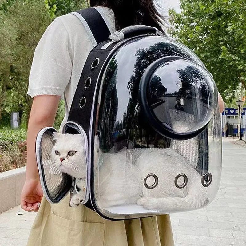 Cat Dog Pet Carrier Backpack: Stylish Breathable Space Capsule Bag  ourlum.com   