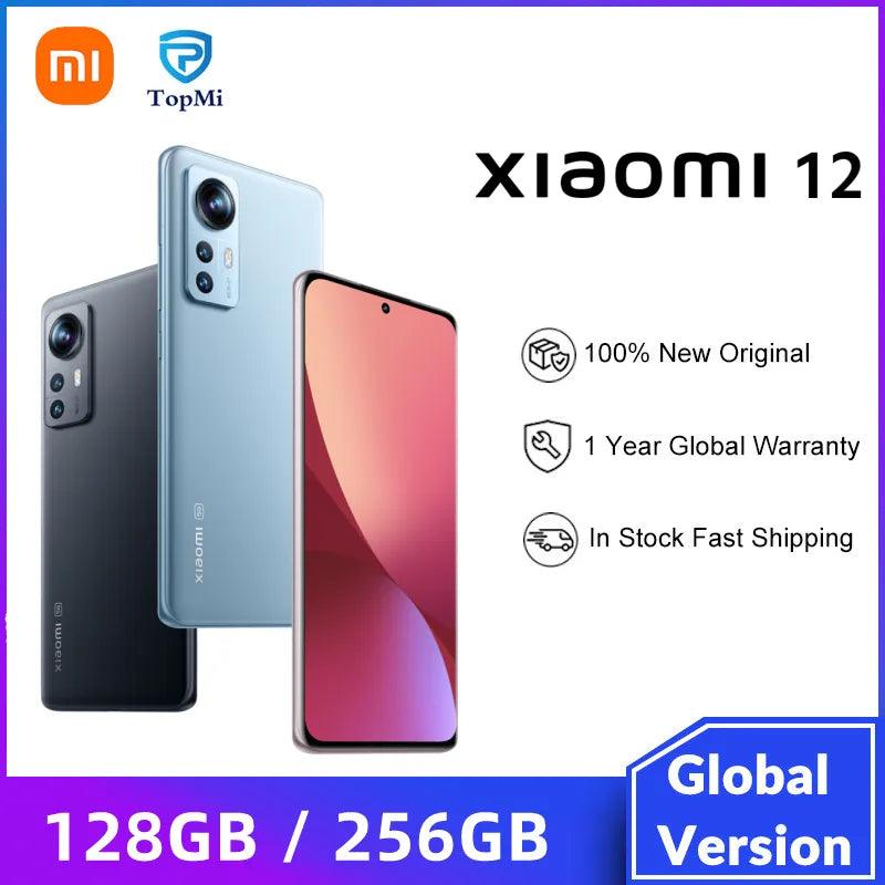 Xiaomi 12 Global Version 5G Smartphone - Snapdragon 8 Gen 1, 120Hz AMOLED, 50MP Camera, 67W Turbo Charging, 12GB RAM, 256GB Storage