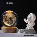 USB LED night light, Galaxy Crystal Ball lamp, 3D planet moon lamp, home decoration  ourlum.com Moon-B  