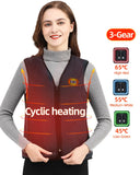 10 Areas Heated Vest Men Women USB Electric Self Heating Vest