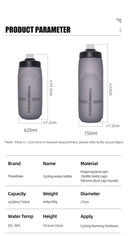 ThinkRider Large Capacity Bicycle Water Bottle 620ml 750ml