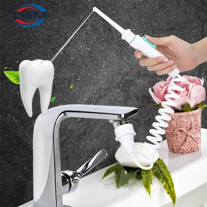 Oral Care Jet Flosser with Easy Faucet Connection  ourlum.com   