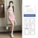 Summer Sexy Drawstring Sports Skirt Cotton Blend Mini Fashion