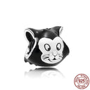 Sterling Silver Pet Cat Dangle Charm for Pandora Bracelet