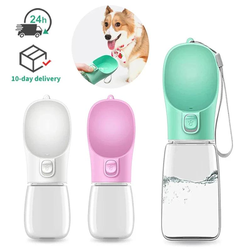 Portable Pet Water Bottle for Outdoor Dog Walking and Travel - Leak Proof & Multi-Functional  ourlum.com   