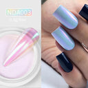 Aurora Chrome Nail Art Kit: Radiant Glitter & Mirror Pigment