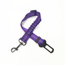 Adjustable Pet Car Seat Belt for Dogs and Cats: Safety Harness Clip for Vehicle  ourlum 46-Purple  