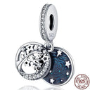 Heart Shaped Sterling Silver Charm Bead - Zircon Adorned Pandora Bracelet Pendant  ourlum.com CMS1708  