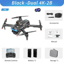  P15 Drone: Professional 8K GPS Dual Camera with Extended Flight Time  ourlum.com Black Dual 4K-2B  