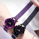 Starry Night Women's Watch: Night Sky Timepiece Design