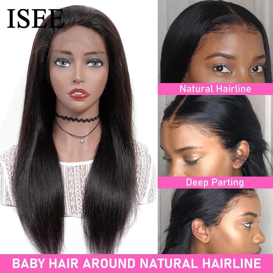 Radiant Shine Human Hair Lace Front Wig - Versatile Styling Options  ourlum.com   