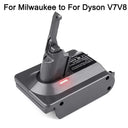 Battery Converter Adapter For Makita Dewalt Milwaukee Ryobi 18V To Dyson V6 V7 V8 Vacuum