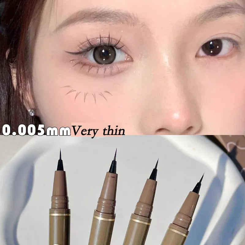 Waterproof Liquid Eyebrow Easy To Color Sweat-proof Eyebrow Pen 0.005MM Ultra Thin Head Eye Makeup Cosmetic  ourlum.com   